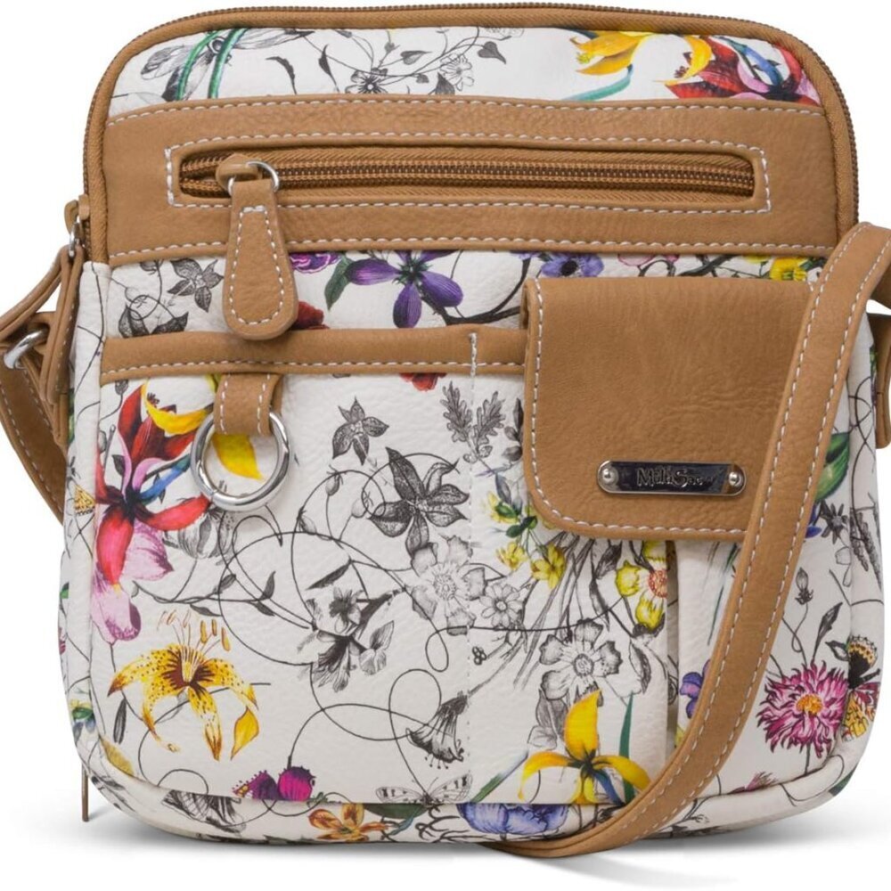 North South Mini Zip Around Crossbody Bag